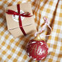 Personalised Hand Painted Festive Bauble Decoration, thumbnail 3 of 9