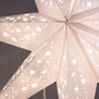 Three Red And White Paper Star Lanterns, thumbnail 4 of 8