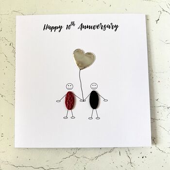 Personalised 10th Wedding Anniversary Card, 4 of 7