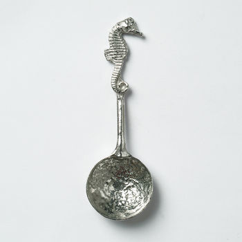 Seahorse Pewter Sugar Spoon, Seahorse Gifts, 5 of 8