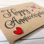 Personalised Name And Date Anniversary Card, thumbnail 6 of 6