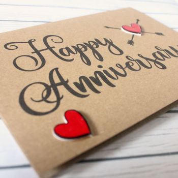 Personalised Name And Date Anniversary Card, 6 of 6