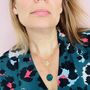 Jada Green Onyx Gemstone Necklace Adjustable, thumbnail 1 of 2