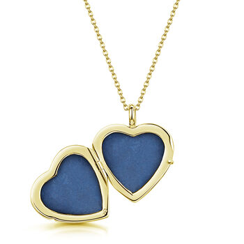 18 K Gold Plated Heart Locket With Photos And Engraving, 7 of 12