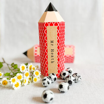 Personalised Teacher Chocolate Filled Pencils, 3 of 9