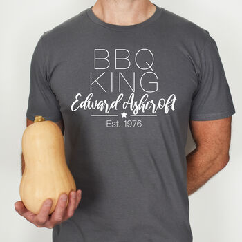 BBQ King Cooking Organic Unisex T Shirt, 2 of 3