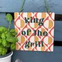 King Of The Grill Metal Sign, thumbnail 2 of 3