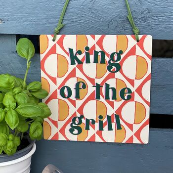 King Of The Grill Metal Sign, 2 of 3