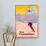 Les Contamines Ski Resort France Travel Poster Print, thumbnail 4 of 8