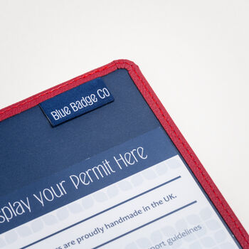 Disabled Blue Badge Parking Permit Wallet Made From Recycled Bottles In Raspberry, 8 of 11