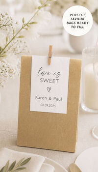 Sweet Wedding Favour Bags Eco Friendly Favours, 8 of 10