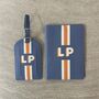 Personalised Faux Leather Stripe Travel Set, thumbnail 3 of 10
