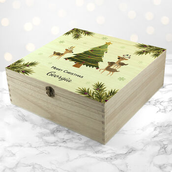 Personalised Playing Reindeers Christmas Eve Box, 3 of 6