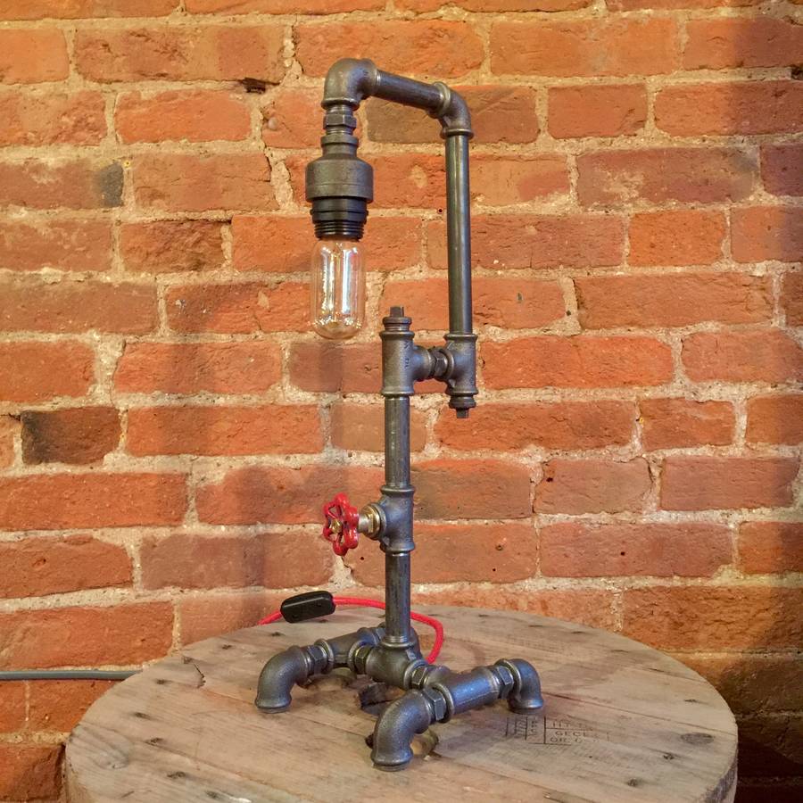 upcycled pipe lamp : george by upcycled creative | notonthehighstreet.com