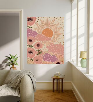Celestial Sun Flower Art Print, 3 of 5