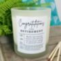 Personalised Congratulations On Your Retirement Candle, thumbnail 2 of 11