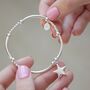 Star Sterling Silver Ball And Noodle Bead Bracelet, thumbnail 2 of 6