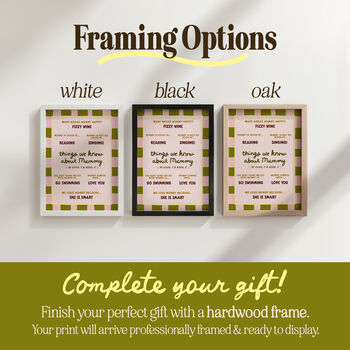 Personalised Things I Know About Mummy Mama Print, 9 of 12