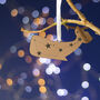 Cetus Whale Constellation Metallic Christmas Decoration, thumbnail 2 of 2