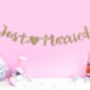 Just Married Wedding Banner, thumbnail 1 of 3