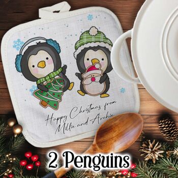 Personalised Cute Christmas Gift Pot Holder / Grab, 11 of 12