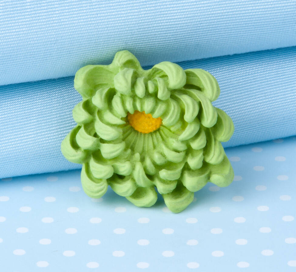 Chrysanthemum Brooch In A Selection Of Colours By Good Intentions