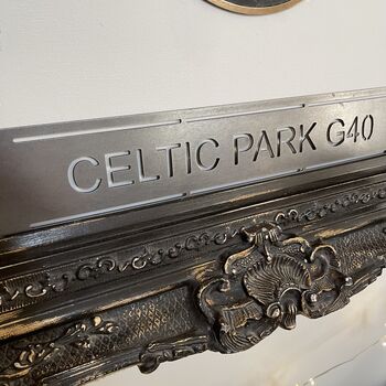 Celtic Park Metal Football Street Sign – Designed And Made In Britain, 2 of 12
