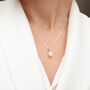 White Drop Pearl Pendant On Sterling Silver Chain, thumbnail 1 of 3