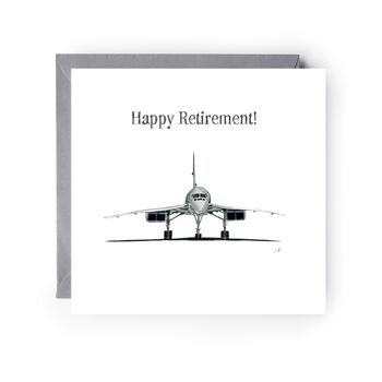 Concorde Retirement Celebration Greeting Card, 3 of 6