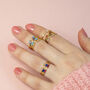 Set Of Family Birthstone Stacking Rings, thumbnail 3 of 11