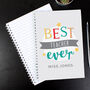Personalised ‘Best Teacher Ever’ A5 Notebook – End Of Term Gift Idea, thumbnail 2 of 5