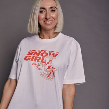 The Life Of A Snow Girl Christmas T Shirt, 6 of 10