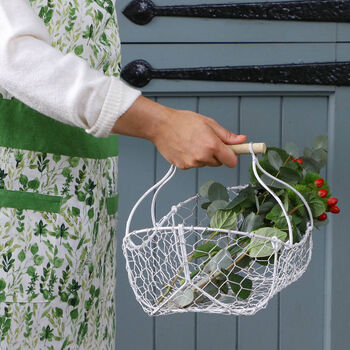 Personalised Wire Garden Flower Basket, 4 of 11