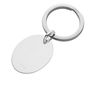 Personalised Oval Sterling Silver Keyring, thumbnail 2 of 5