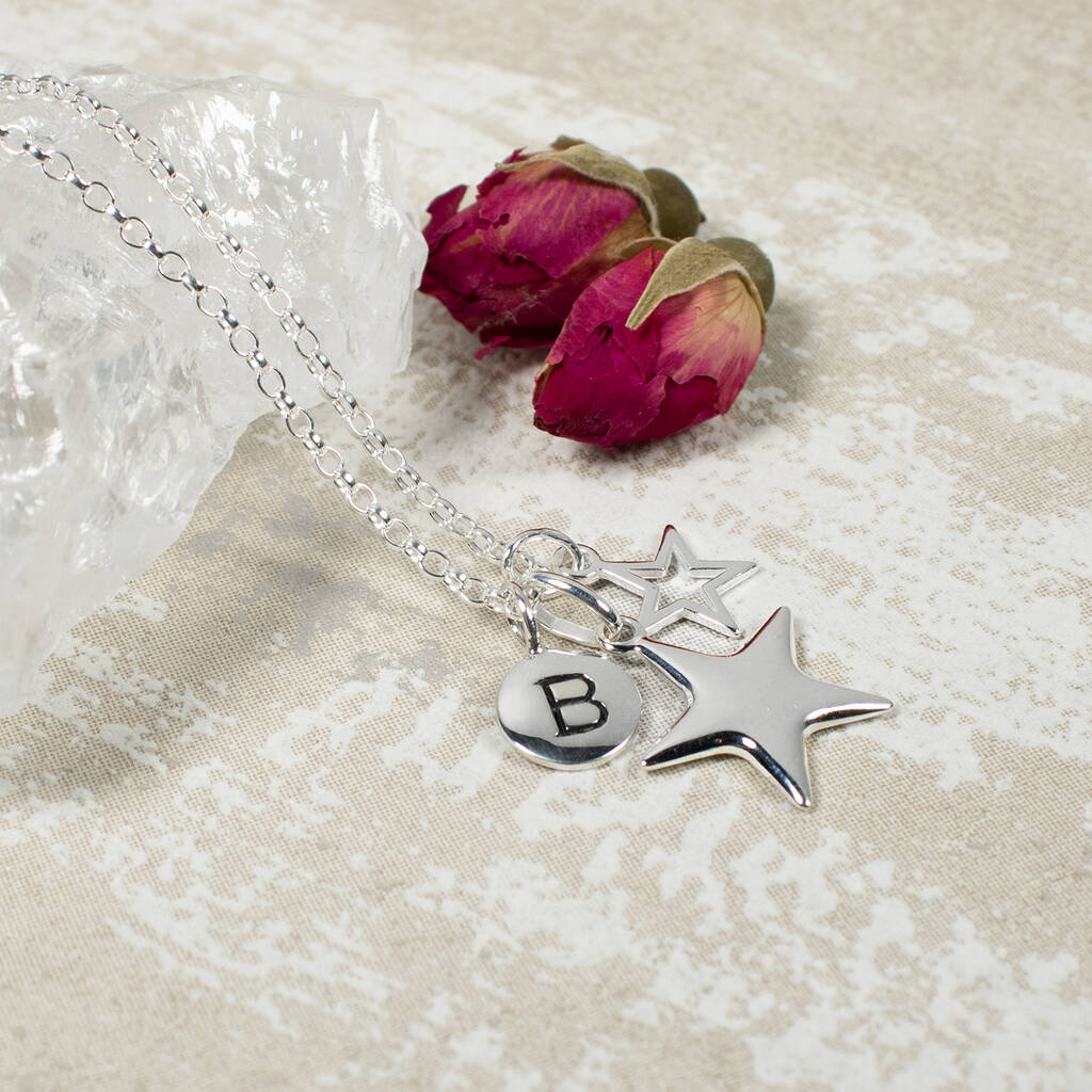 Personalised Silver Stars Necklace, 1 of 5