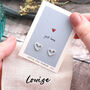 Gift Bag 'Just Love' Heart Earrings, thumbnail 1 of 4