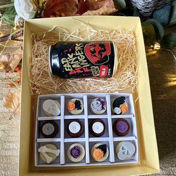 Personalised Halloween Coated Oreo And Prosecco Hamper, 5 of 10