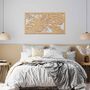 Tropical Monstera And Palm Leaves Wooden Wall Panel, thumbnail 7 of 11