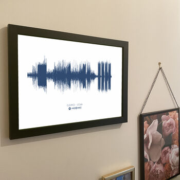 Gallery Wall Personalised Sound Wave Print, 3 of 10