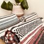 Hand Loomed Stripe Fair Trade Sofa Throw Blanket, thumbnail 8 of 8