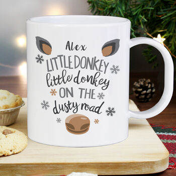 Personalised Christmas Donkey Mug For Kids, 2 of 3