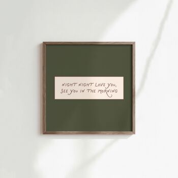 Night Night Love You Nursery Prints, 2 of 6