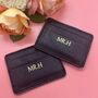 Personalised Leather Mr And Mr Card Holder Set, thumbnail 1 of 3