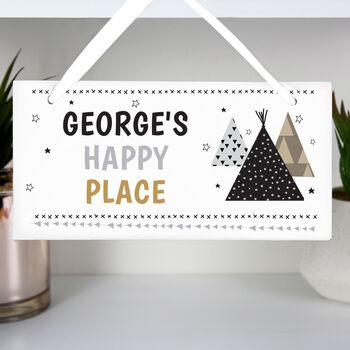 Personalised Wigwam Kids Bedroom Sign, 4 of 4