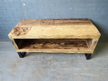 Industrial Reclaimed Coffee Table Tv Unit Stand 252, 2 of 6