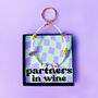 Partners In Wine Beaded Keyring, thumbnail 1 of 8