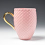 Pastel Pink Coffee Mug With Gold Handle, thumbnail 3 of 12