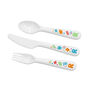 Personalised Colourful Shapes Baby Cutlery Set, thumbnail 8 of 10