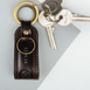 Personalised Leather Groomsman's Key Ring. 'The Nepi', thumbnail 1 of 8