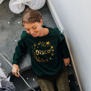 Personalised Star Christmas Embroidered Printed Sweater, 3 of 5